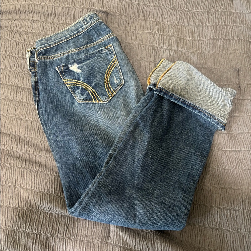 Hollister Blue Boyfriend Jeans
